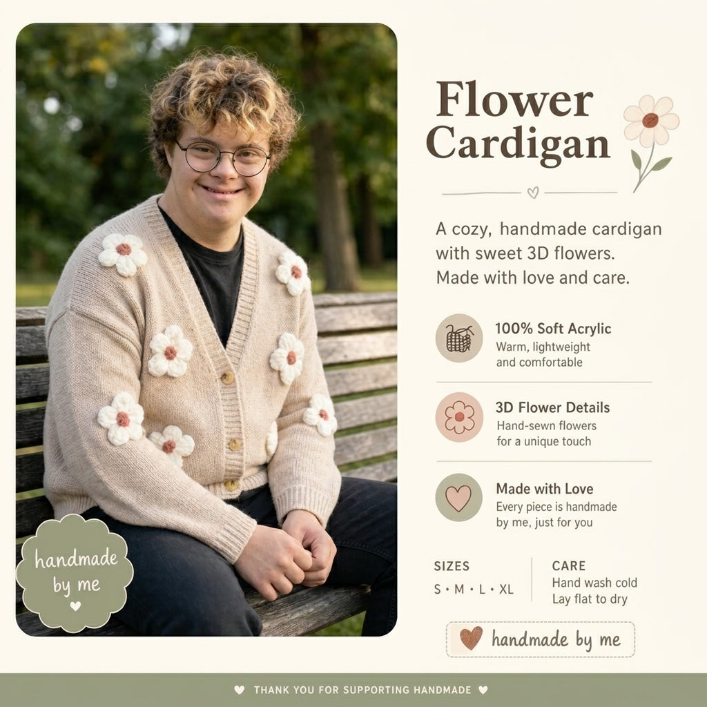 Crochet Flower Cardigan